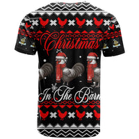 Chicken Farm Christmas T Shirt Xmas Holiday Patterns - Wonder Print Shop