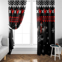 Chicken Farm Christmas Window Curtain Xmas Holiday Patterns - Wonder Print Shop