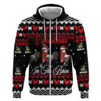 Chicken Farm Christmas Zip Hoodie Xmas Holiday Patterns - Wonder Print Shop