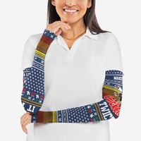 Chicken It Twice Christmas Arm Sleeves Xmas Holiday Patterns - Wonder Print Shop