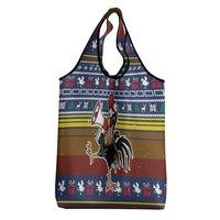 Chicken It Twice Christmas Grocery Bag Xmas Holiday Patterns - Wonder Print Shop