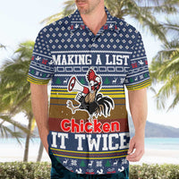 Chicken It Twice Christmas Hawaiian Shirt Xmas Holiday Patterns - Wonder Print Shop