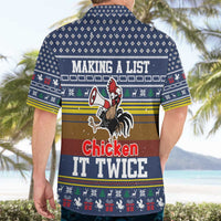 Chicken It Twice Christmas Hawaiian Shirt Xmas Holiday Patterns - Wonder Print Shop