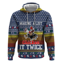 Chicken It Twice Christmas Hoodie Xmas Holiday Patterns - Wonder Print Shop
