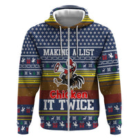 Chicken It Twice Christmas Hoodie Xmas Holiday Patterns - Wonder Print Shop