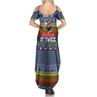 Chicken It Twice Christmas Summer Maxi Dress Xmas Holiday Patterns - Wonder Print Shop