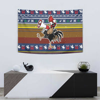 Chicken It Twice Christmas Tapestry Xmas Holiday Patterns - Wonder Print Shop
