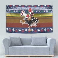 Chicken It Twice Christmas Tapestry Xmas Holiday Patterns - Wonder Print Shop