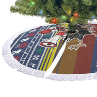 Chicken It Twice Christmas Tree Skirt Xmas Holiday Patterns - Wonder Print Shop
