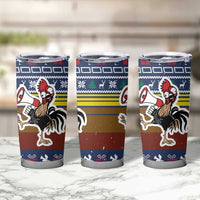 Chicken It Twice Christmas Tumbler Cup Xmas Holiday Patterns - Wonder Print Shop