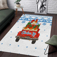 Chicken Life Christmas Area Rug Xmas Holiday Patterns - Wonder Print Shop