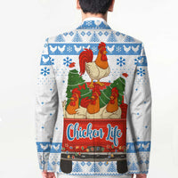 Chicken Life Christmas Blazer Xmas Holiday Patterns - Wonder Print Shop