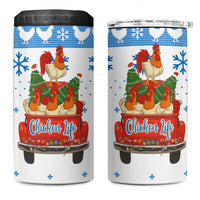 Chicken Life Christmas 4 in 1 Can Cooler Tumbler Xmas Holiday Patterns - Wonder Print Shop