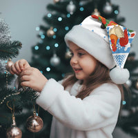 Chicken Life Christmas Santa Hat Xmas Holiday Patterns - Wonder Print Shop