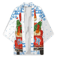 Chicken Life Christmas Kimono Xmas Holiday Patterns - Wonder Print Shop