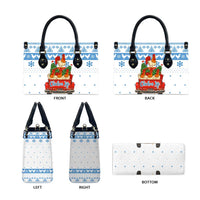 Chicken Life Christmas Leather Bag Xmas Holiday Patterns - Wonder Print Shop