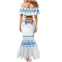 Chicken Life Christmas Mermaid Dress Xmas Holiday Patterns - Wonder Print Shop