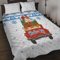 Chicken Life Christmas Quilt Bed Set Xmas Holiday Patterns - Wonder Print Shop