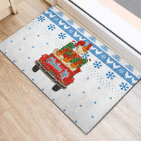 Chicken Life Christmas Rubber Doormat Xmas Holiday Patterns - Wonder Print Shop