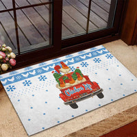 Chicken Life Christmas Rubber Doormat Xmas Holiday Patterns - Wonder Print Shop