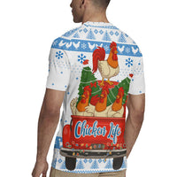Chicken Life Christmas Rugby Jersey Xmas Holiday Patterns - Wonder Print Shop