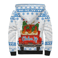 Chicken Life Christmas Sherpa Hoodie Xmas Holiday Patterns - Wonder Print Shop