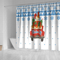 Chicken Life Christmas Shower Curtain Xmas Holiday Patterns - Wonder Print Shop