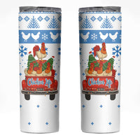 Chicken Life Christmas Skinny Tumbler Xmas Holiday Patterns - Wonder Print Shop