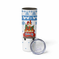 Chicken Life Christmas Skinny Tumbler Xmas Holiday Patterns - Wonder Print Shop