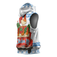 Chicken Life Christmas Sleeveless Hoodie Xmas Holiday Patterns - Wonder Print Shop