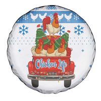 Chicken Life Christmas Spare Tire Cover Xmas Holiday Patterns - Wonder Print Shop