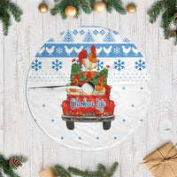 Chicken Life Christmas Tree Skirt Xmas Holiday Patterns - Wonder Print Shop