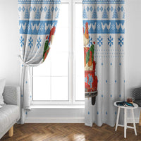 Chicken Life Christmas Window Curtain Xmas Holiday Patterns - Wonder Print Shop