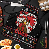 Chicken Stop Christmas Apron Xmas Holiday Patterns - Wonder Print Shop