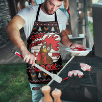 Chicken Stop Christmas Apron Xmas Holiday Patterns - Wonder Print Shop