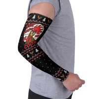 Chicken Stop Christmas Arm Sleeves Xmas Holiday Patterns - Wonder Print Shop