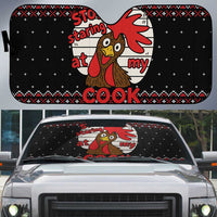 Chicken Stop Christmas Auto Sun Shade Xmas Holiday Patterns - Wonder Print Shop