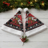 Chicken Stop Christmas Santa Hat Xmas Holiday Patterns - Wonder Print Shop
