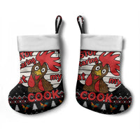 Chicken Stop Christmas Stocking Xmas Holiday Patterns - Wonder Print Shop