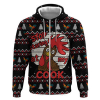 Chicken Stop Christmas Hoodie Xmas Holiday Patterns - Wonder Print Shop