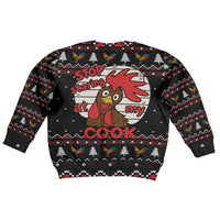 Chicken Stop Christmas Kid Ugly Christmas Sweater Xmas Holiday Patterns - Wonder Print Shop