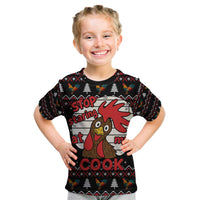 Chicken Stop Christmas Kid T Shirt Xmas Holiday Patterns - Wonder Print Shop