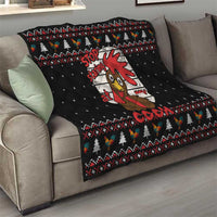 Chicken Stop Christmas Quilt Xmas Holiday Patterns - Wonder Print Shop