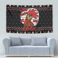 Chicken Stop Christmas Tapestry Xmas Holiday Patterns - Wonder Print Shop