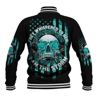 I Am The Storm Skul Baseball Jacket - Wonder Print Shop