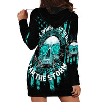 I Am The Storm Skul Hoodie Dress - Wonder Print Shop