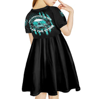 I Am The Storm Skul Kid Short Sleeve Dress - Wonder Print Shop
