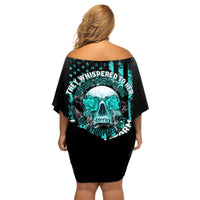I Am The Storm Skul Off Shoulder Short Dress - Wonder Print Shop