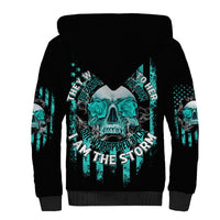 I Am The Storm Skul Sherpa Hoodie - Wonder Print Shop