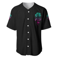 I Can Buy Myself Flowers Smoke Rose Skull Baseball Jersey - Wonder Print Shop